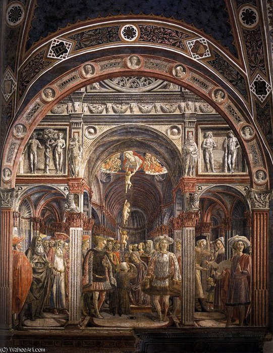 Order Art Reproductions The Founding of the Spedale di Santa Maria della Scala by Vecchietta (Francesco Di Giorgio E Di Lorenzo) (1412-1480, Italy) | ArtsDot.com