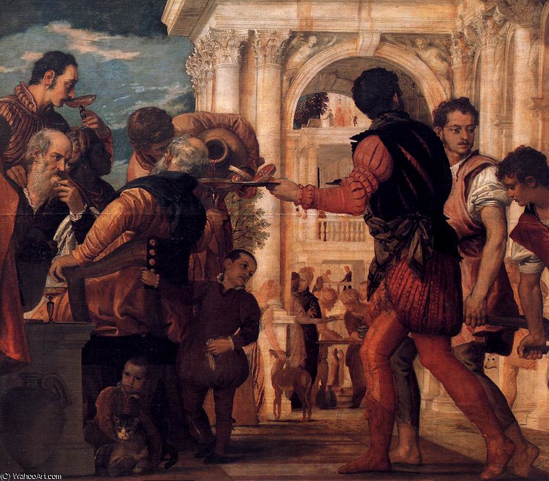 Order Oil Painting Replica Wedding at Cana (detail)3 by Paolo Veronese (1528-1588, Italy) | ArtsDot.com