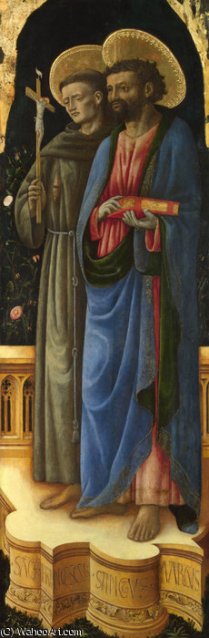 Order Artwork Replica Saints Francis and Mark by Antonio Vivarini (1440-1480, Italy) | ArtsDot.com