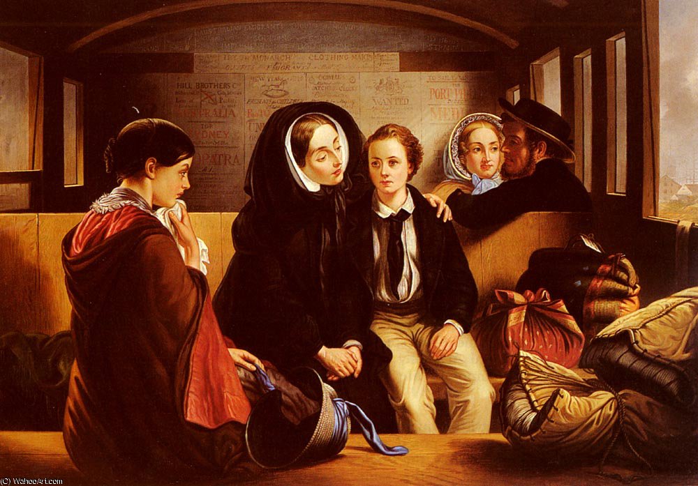 Order Oil Painting Replica Second_Class The_Parting by Abraham Solomon (1823-1862, United Kingdom) | ArtsDot.com