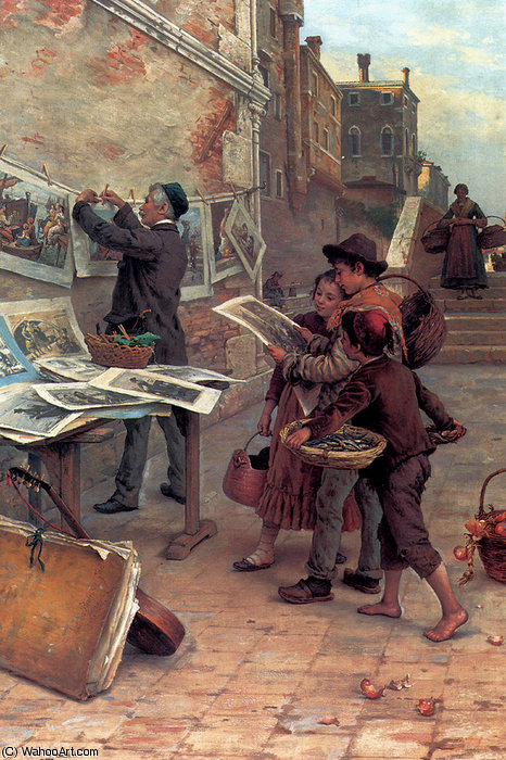 Buy Museum Art Reproductions The young critics by Antonio Ermolao Paoletti (1834-1912, Italy) | ArtsDot.com