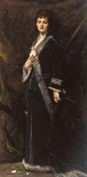 Buy Museum Art Reproductions A portrait of helena modjeska chlapowski by Carolus-Duran (Charles-Auguste-Emile Durand) (1837-1917) | ArtsDot.com