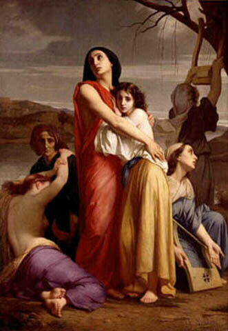 Order Art Reproductions Les Femmes de Jerusalem captives a Babylone by Charles Zacharie Landelle (1821-1908, Canada) | ArtsDot.com