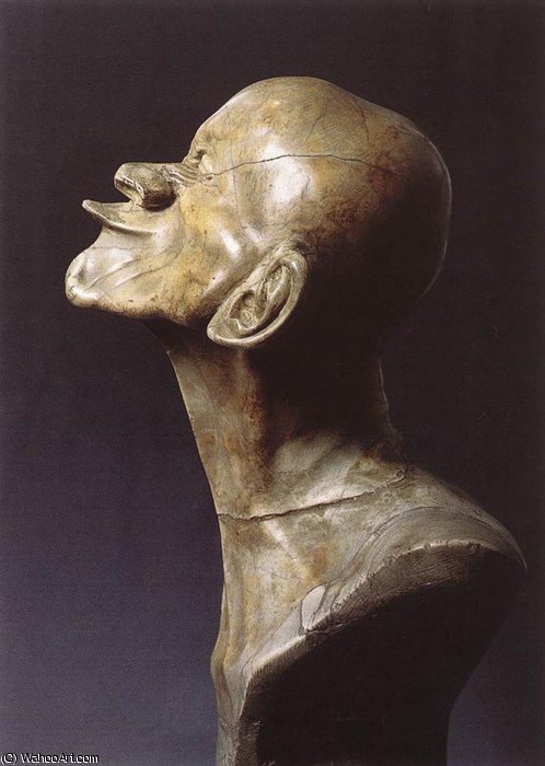 Buy Museum Art Reproductions Character head the beaked side view by Franz Xaver Messerschmidt (1736-1783, Germany) | ArtsDot.com