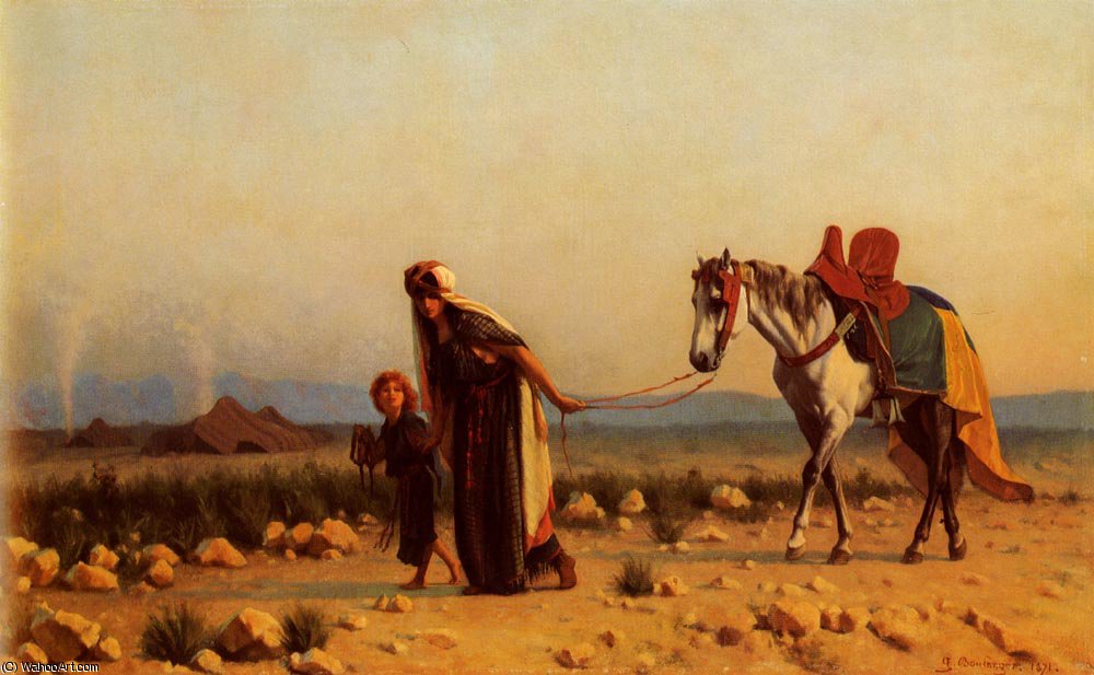 Order Oil Painting Replica The return by Gustave Clarence Rodolphe Boulanger (1824-1888, France) | ArtsDot.com