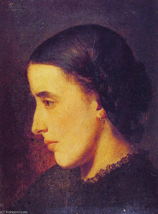 Buy Museum Art Reproductions Portrait de Madeleine Villemsens by Jean-Paul Laurens (1838-1921, France) | ArtsDot.com