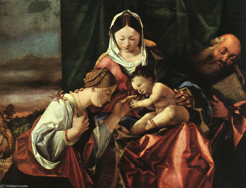 Order Artwork Replica The Mystic Marriage of St Catherine by Lorenzo Lotto (1480-1556, Italy) | ArtsDot.com