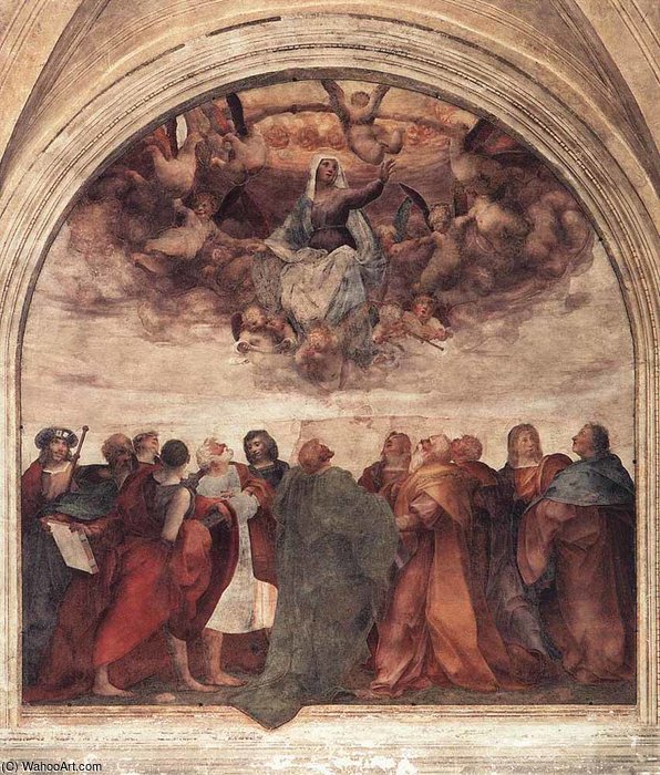 Order Oil Painting Replica Assumption of the viorgin by Rosso Fiorentino (1495-1540, Italy) | ArtsDot.com