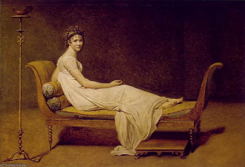 Order Oil Painting Replica Madame Recamier, Louvre, 1800 by Jacques Louis David (1748-1800, France) | ArtsDot.com