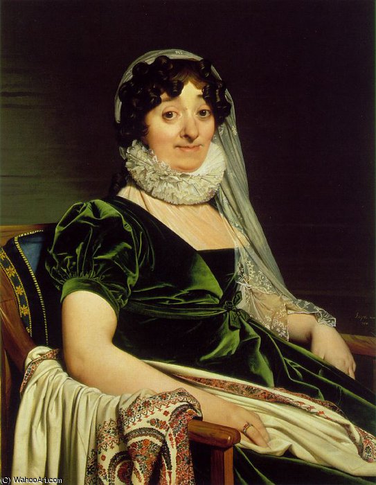 Order Art Reproductions Alix-Genevieve de Seytres-Caumont, Comtesse de Tourno by Jean Auguste Dominique Ingres (1780-1867, France) | ArtsDot.com