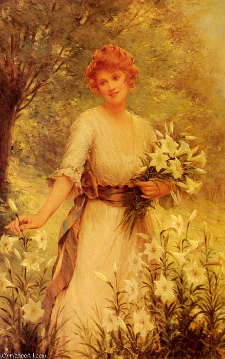 Order Artwork Replica Picking wild flowers by Frederick Morgan (1847-1927) | ArtsDot.com