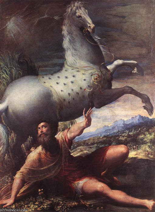 Buy Museum Art Reproductions The Conversion of St Paul by Niccolò Dell' Abbate (1512-1571, Italy) | ArtsDot.com