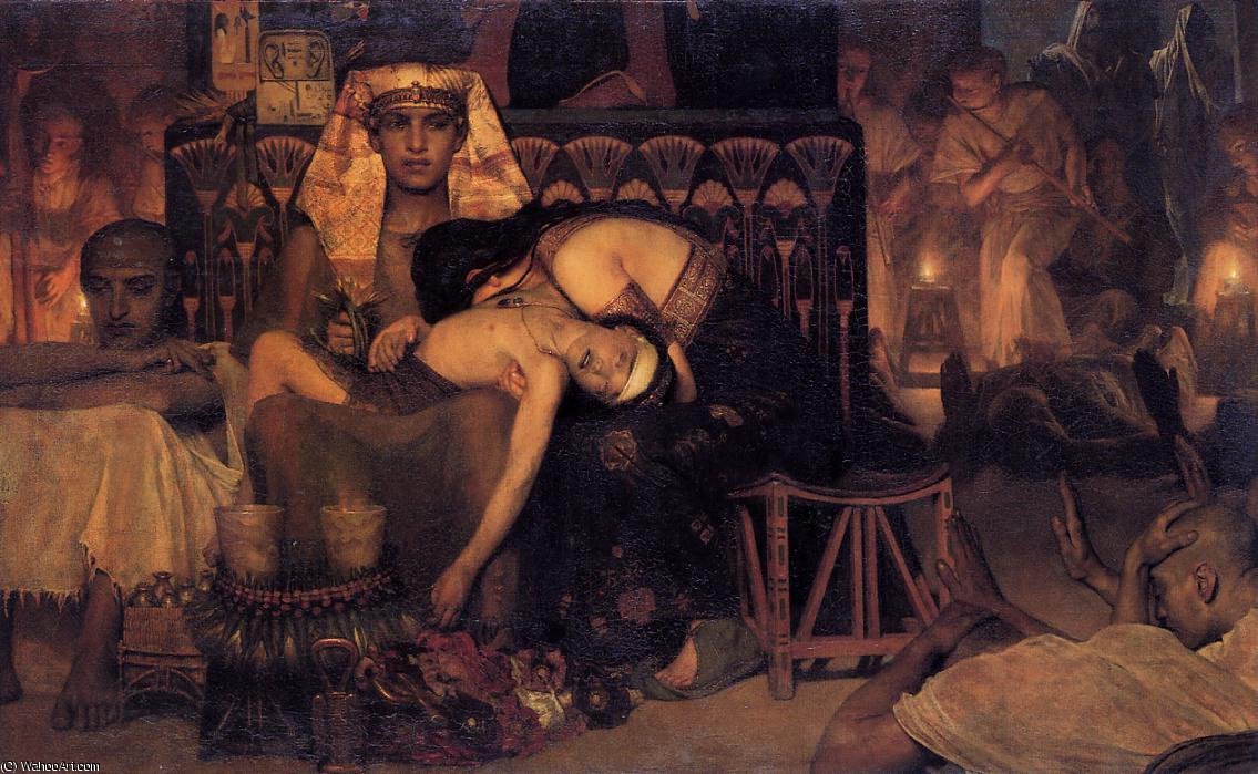 Buy Museum Art Reproductions The Death of the First Born by Lawrence Alma-Tadema | ArtsDot.com