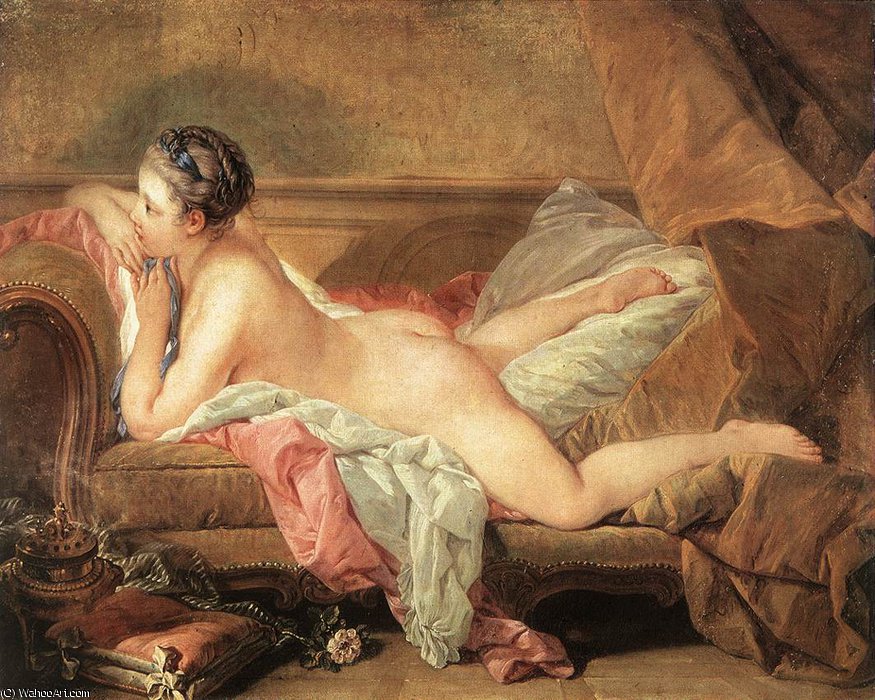 Order Artwork Replica Resting girl by François Boucher (1703-1770, France) | ArtsDot.com