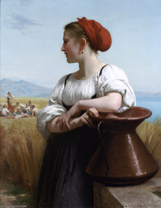 Order Paintings Reproductions The harvester by William Adolphe Bouguereau (1825-1905, France) | ArtsDot.com