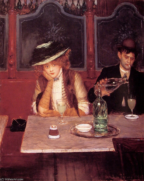 Buy Museum Art Reproductions The drinkers by Jean Georges Béraud (1849-1936, France) | ArtsDot.com