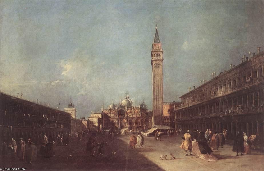 Buy Museum Art Reproductions Piazza san marco, 1760 by Francesco Lazzaro Guardi (1712-1793, Italy) | ArtsDot.com