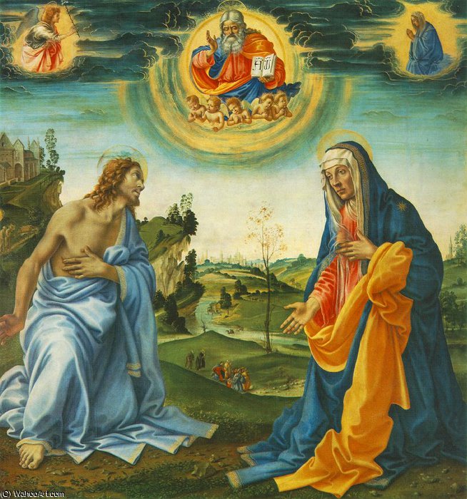 Buy Museum Art Reproductions Intervention of Christ and Mary, 1485 by Filippino Lippi (1457-1504, Italy) | ArtsDot.com