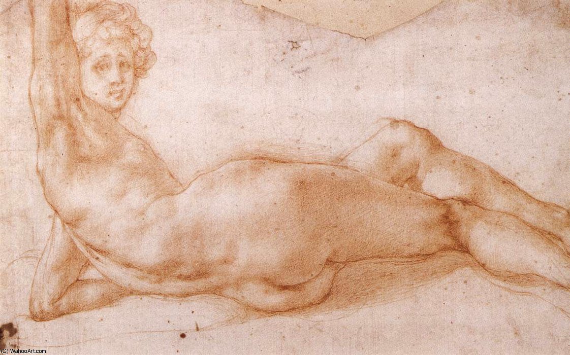 Order Oil Painting Replica hermaphrodite figure by Jacopo Carucci (Pontormo) (1494-1557, Italy) | ArtsDot.com