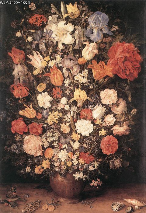 Order Art Reproductions Bouquet, 1606 by Jan Brueghel The Elder (1568-1625, Belgium) | ArtsDot.com