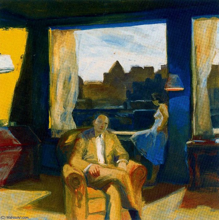 Order Paintings Reproductions Untitled (894) by Elmer Bischoff (Inspired By) (1916-1991, United States) | ArtsDot.com