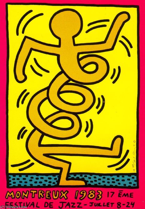 Order Paintings Reproductions Untitled (358) by Keith Haring (Inspired By) (1958-1990, United States) | ArtsDot.com