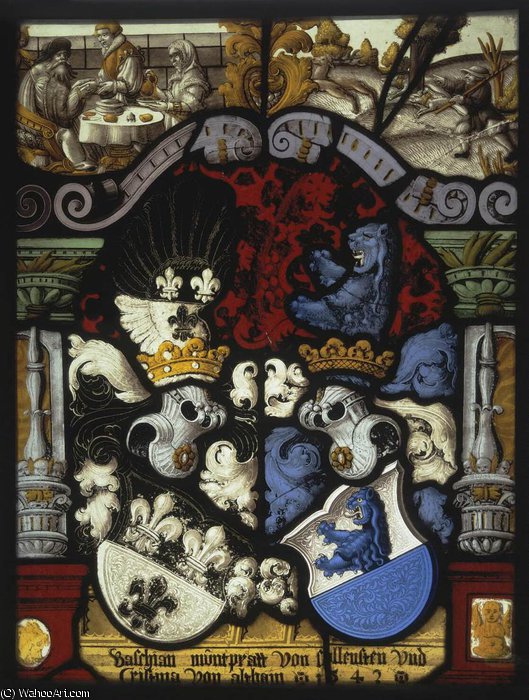 Order Paintings Reproductions Glass panel by Carl Von Egeri (1510-1562) | ArtsDot.com