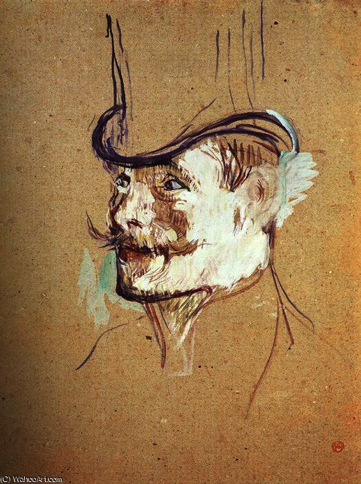 Buy Museum Art Reproductions Picture of William Warrener by Henri De Toulouse Lautrec (1864-1901, France) | ArtsDot.com