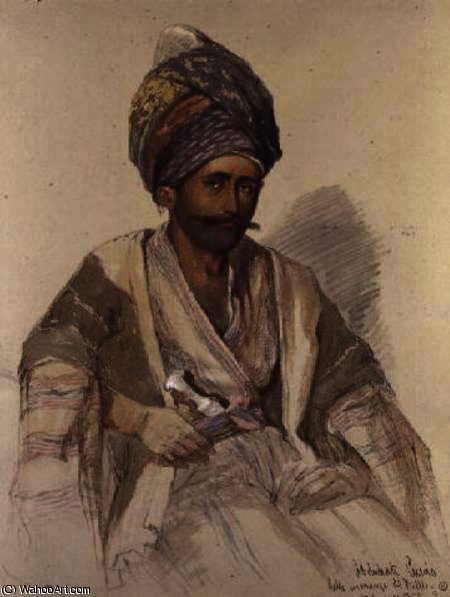 Buy Museum Art Reproductions Abdullah - Kurd from Bitlis by Amadeo Preziosi (1816-1882, Malta) | ArtsDot.com