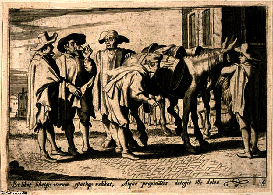 Order Oil Painting Replica Merchant of wine Cornelius de Wael by Cornelis De Wael (1592-1662, Belgium) | ArtsDot.com