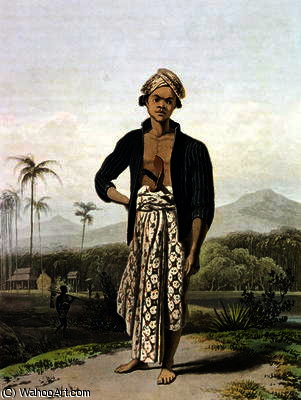 Order Oil Painting Replica A Javan of the Lower Class by Thomas And William Daniell (1769-1837, United Kingdom) | ArtsDot.com