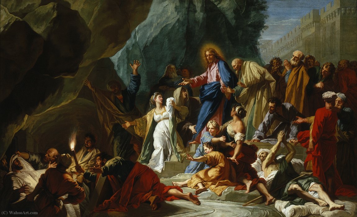 Order Artwork Replica The Raising of Lazarus by Jean Baptiste Jouvenet (1644-1717, France) | ArtsDot.com