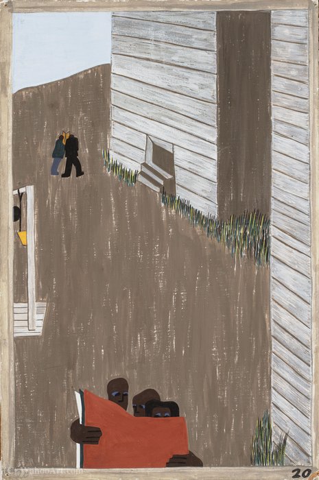 In many of the communities the Negro press was read continually because of its attitude and its encouragement of the movement by Jacob Lawrence (1917-2000, United States) Jacob Lawrence | ArtsDot.com