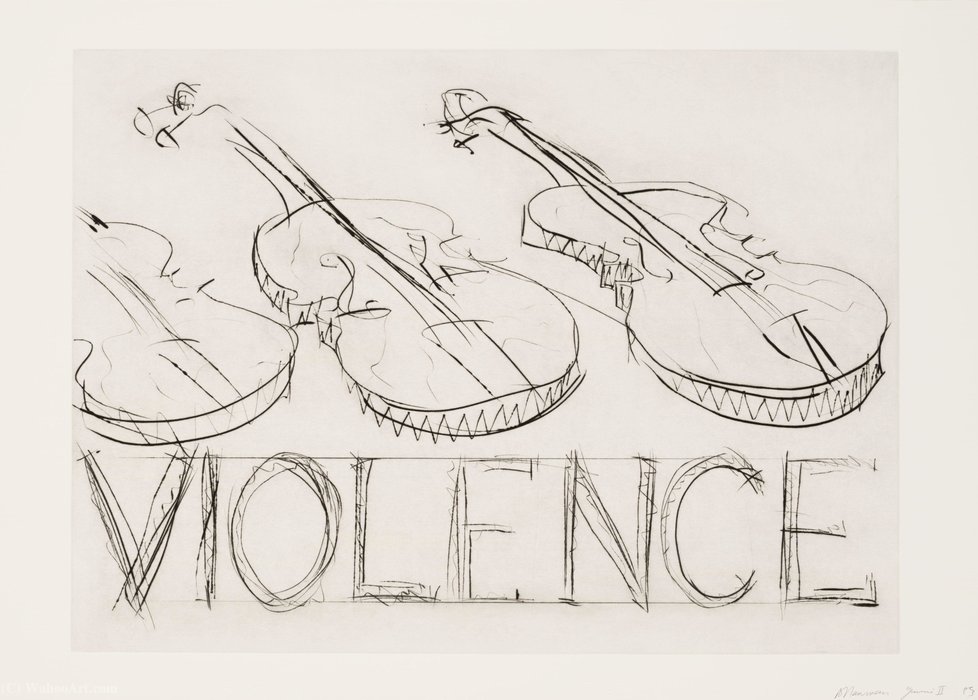 Violins violence by Bruce Nauman Bruce Nauman | ArtsDot.com