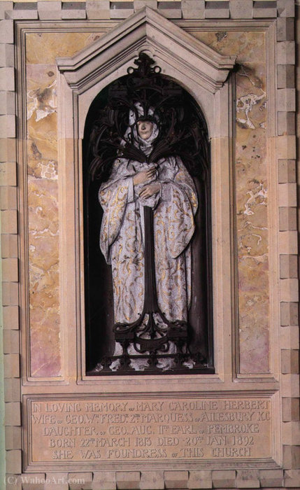 Order Paintings Reproductions Memorial to Mary Caroline Herbet (1900) by Alfred Gilbert (1854-1934) | ArtsDot.com