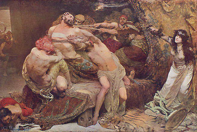 Order Oil Painting Replica Samson and Delilah by Solomon Joseph Solomon (1840-1905) | ArtsDot.com