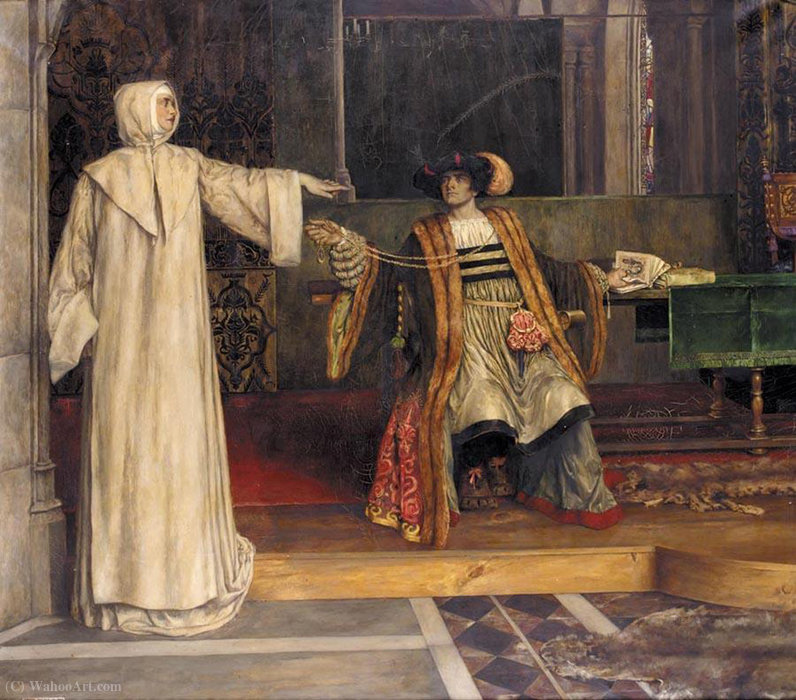 Buy Museum Art Reproductions Isabella and Angelo - Measure for Measure- by Stephen Reid (1873-1948) | ArtsDot.com