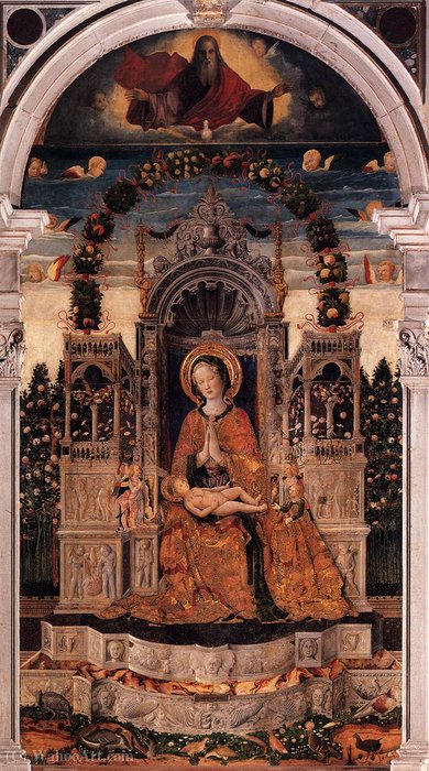 Madonna and Child Enthroned by Antonio Da Negroponte Antonio Da Negroponte | ArtsDot.com