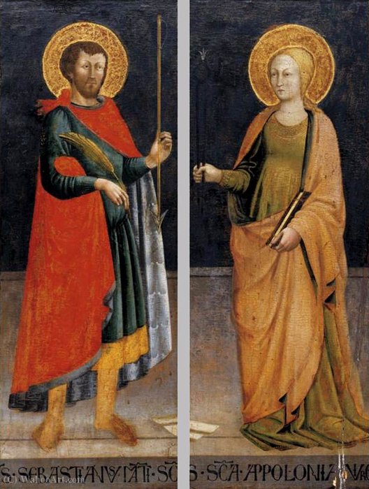 Sts Sebastian and Apollonia by Nero Di Bicci Nero Di Bicci | ArtsDot.com