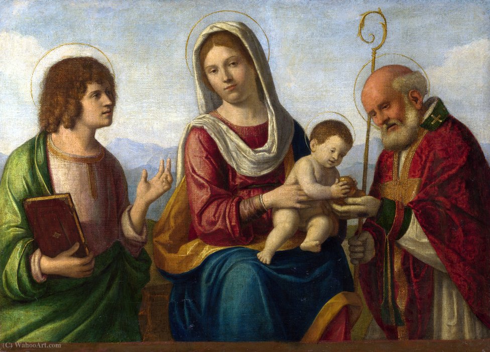 Order Art Reproductions The Virgin and Child with Saints by Giovanni Battista Cima Da Conegliano (1459-1517) | ArtsDot.com