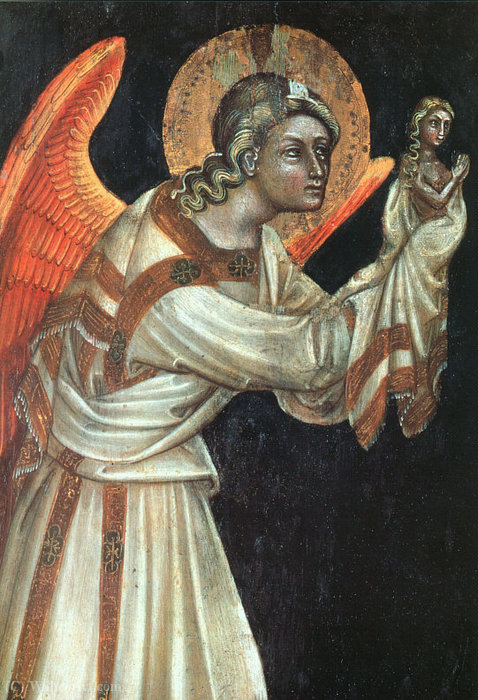 Buy Museum Art Reproductions Angel by Guariento D'arpo (1310-1370) | ArtsDot.com