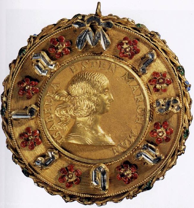 Portrait Medal of Isabella d`Este by Gian Cristoforo Romano Gian Cristoforo Romano | ArtsDot.com