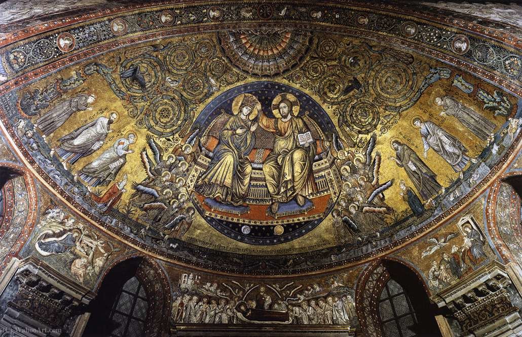 Christ Crowning the Virgin by Jacopo Torriti Jacopo Torriti | ArtsDot.com