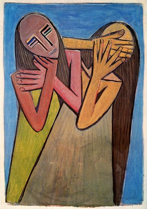 Order Art Reproductions Untitled (145) by Wifredo Lam (Inspired By) (1902-1982, Cuba) | ArtsDot.com