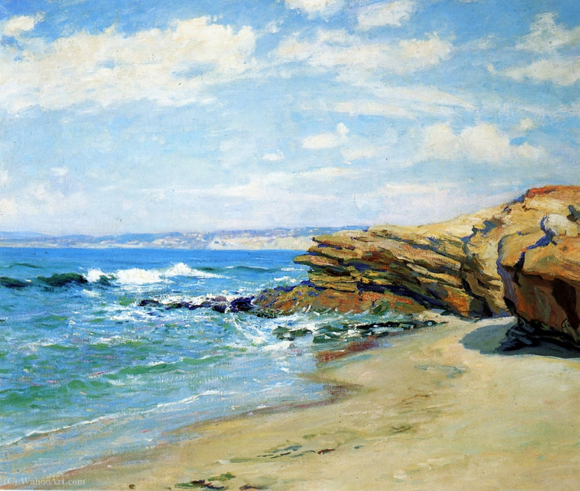Buy Museum Art Reproductions La jolla beach by Guy Rose (1867-1925) | ArtsDot.com