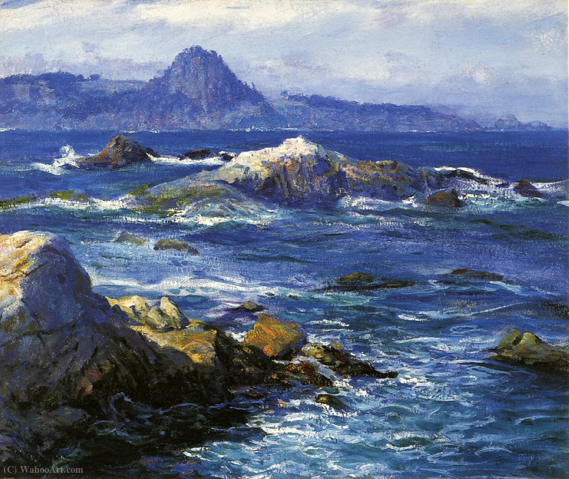 Order Paintings Reproductions Off mission point (aka point lobos) by Guy Rose (1867-1925) | ArtsDot.com