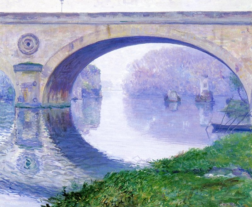 Order Paintings Reproductions The Bridge at Vernon by Guy Rose (1867-1925) | ArtsDot.com