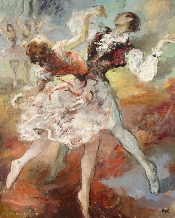 Buy Museum Art Reproductions Pair of Dancers by Marcel Dyf (Inspired By) (1899-1985, France) | ArtsDot.com