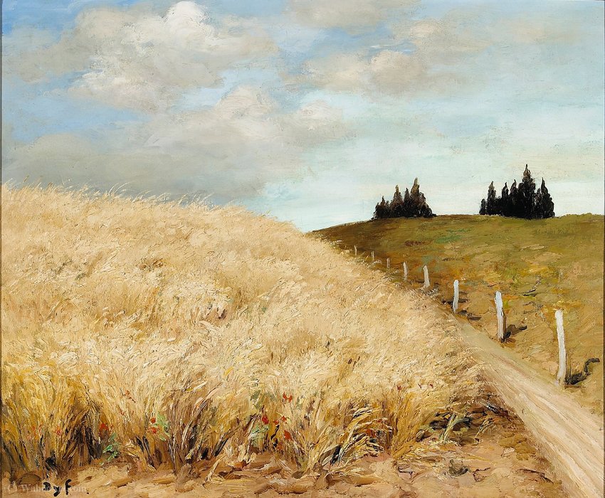 Order Artwork Replica Wheat field by Marcel Dyf (Inspired By) (1899-1985, France) | ArtsDot.com