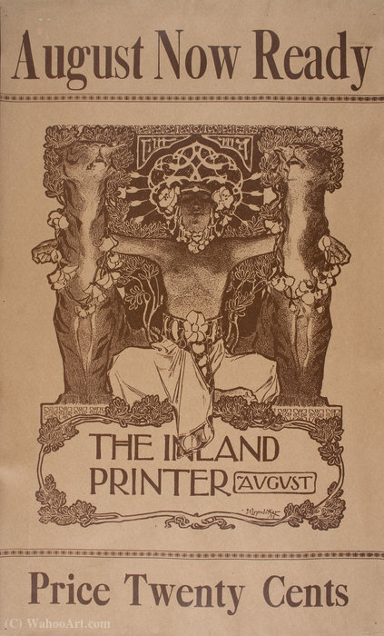 Order Artwork Replica `The Inland Printer. August (The Sun)`, (43 x 26 CM) (1897) by Joseph Christian Leyendecker (1874-1951, Germany) | ArtsDot.com